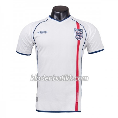 England Retro Hjemme Fotballdrakt 2002 Kortermet